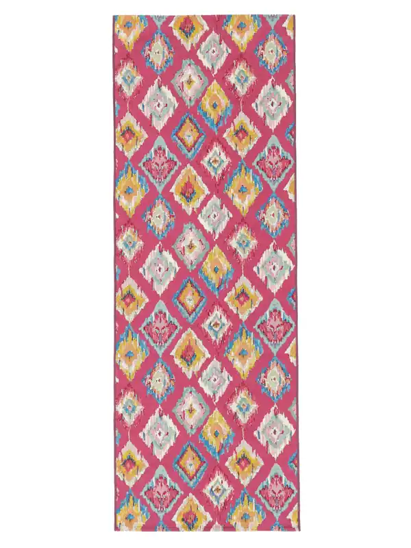 Rugvista essentialKirra Ikat - Rosa / MehrfarbigTeppichLäufer80 x 200 cm Highlight