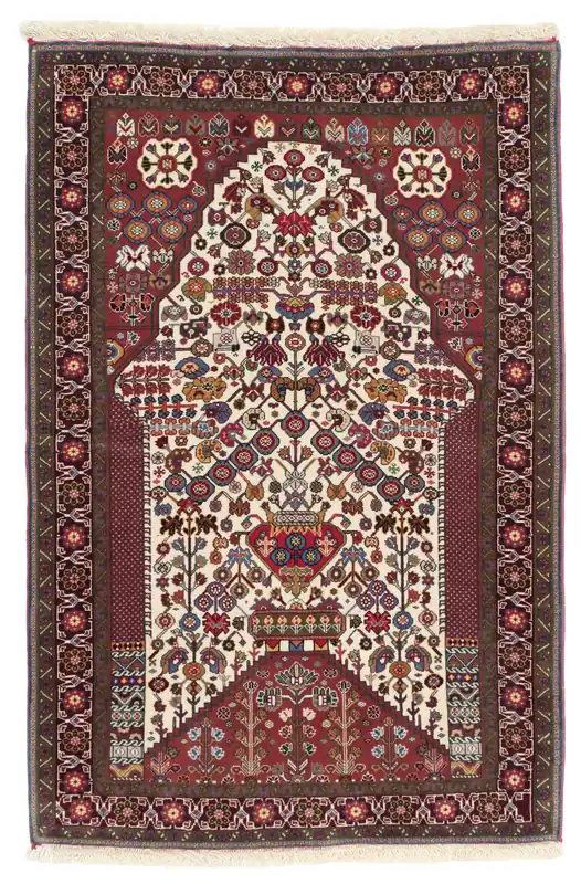 Heißes Angebot Gabbeh KashkuliHandgeknüpftWollteppichSchwarz / Dunkelrot87 x 117 cm