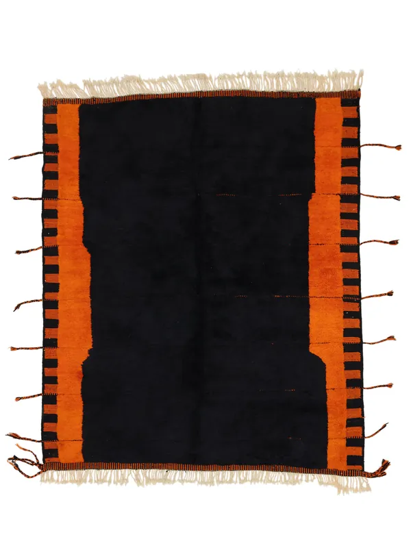 Rabatt AutenticăBerber Moroccan - Mid AtlasHandgeknüpftWollteppichSchwarz / Dunkelrot270 x 322 cm