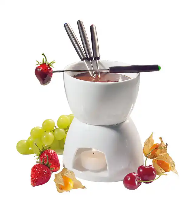 Cilio Schokoladenfondue-Set 6-tlg. Classic weiß Top-Angebot
