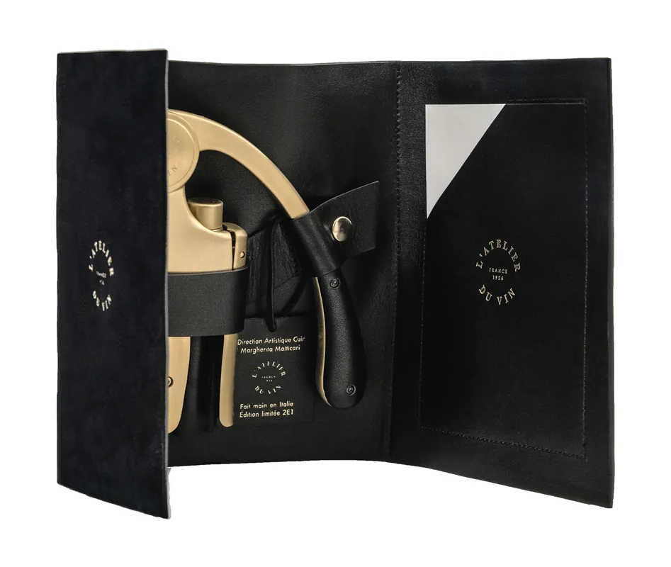 L‘atelier du vin Geschenkset Sommelier-Set Oeno Motion Gold 2-tlg. Nomad Collection gold Direktkauf