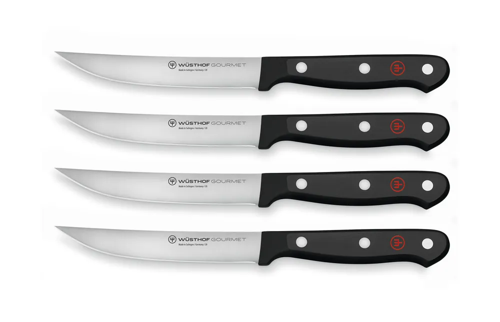 Geprüft Wüsthof Steakmesser-Set 4-tlg. Gourmet schwarz