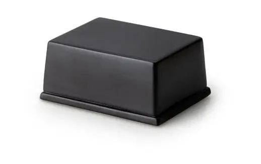 Nur Für Kurze Zeit Continenta Butterdose 250 gr Keramik schwarz 12 x 10 x 6
