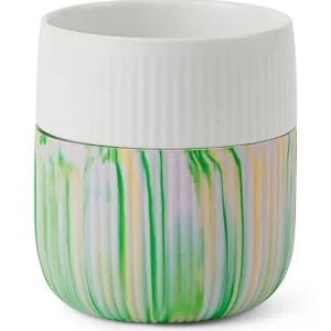 Royal Copenhagen Becher 0,35 Contrast Gerippt gelb grün Beliebt