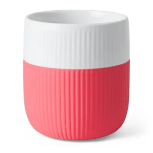 Neu Royal Copenhagen Becher 0,35 Contrast Gerippt Hibiscus