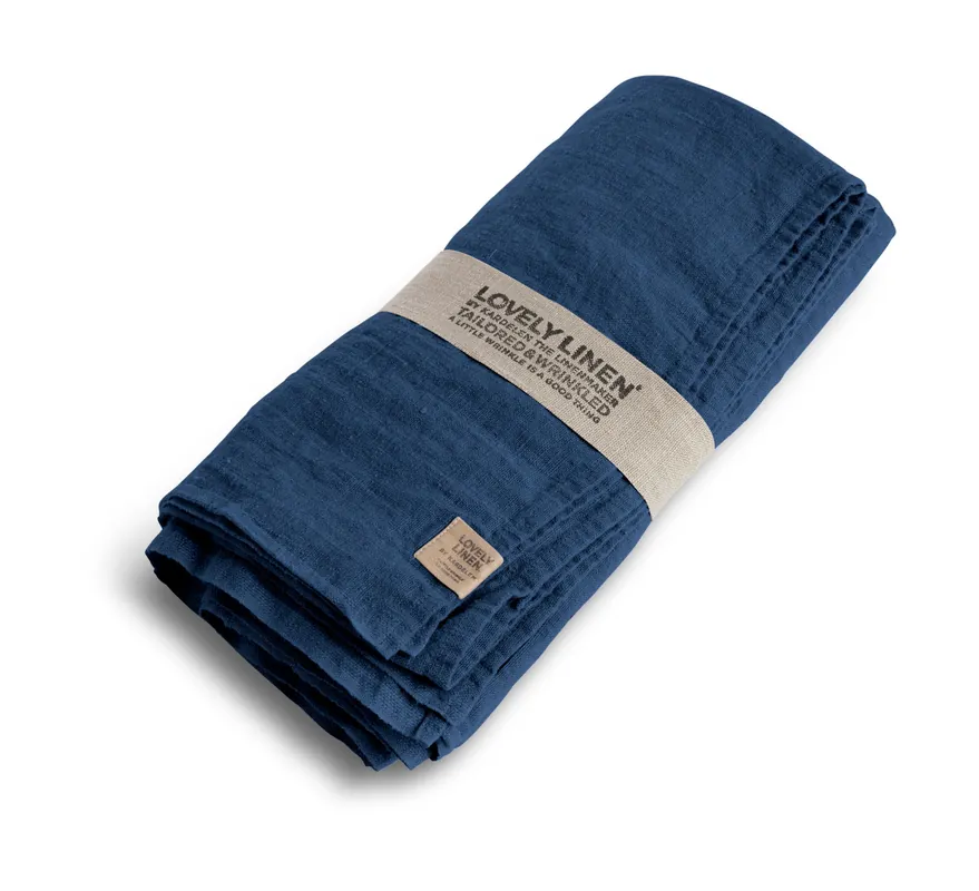 Lovely Linen Tischdecke 145x300 cm Lovely Jeansblau Billig