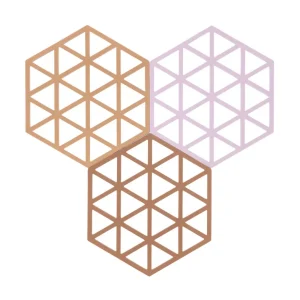 Neuheit Zone Denmark Untersetzer 3er-Set Triangles Terracotta