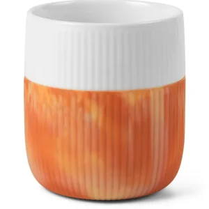 Saisonangebot Royal Copenhagen Becher 0,35 Contrast Gerippt Ocker