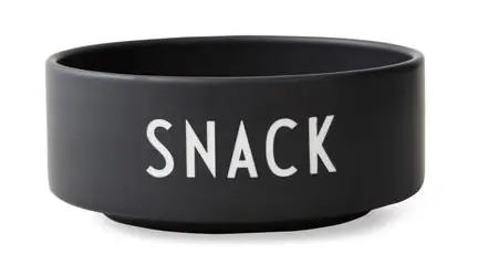 Design Letters Snackschüssel Snack 5 cm schwarz Billig