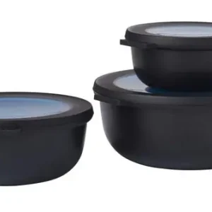 Mepal Starter Set Cirqula flach Multibowl 3tlg. nordic black Super-Preis