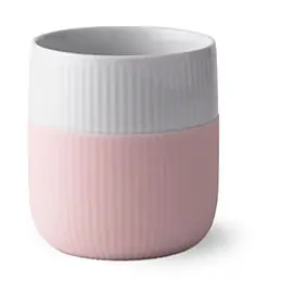 Royal Copenhagen Becher 0,35 Contrast Gerippt rosa Kracherpreis