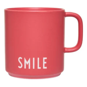 Preisknaller Design Letters Henkelbecher 8 cm Favourite Smile rose