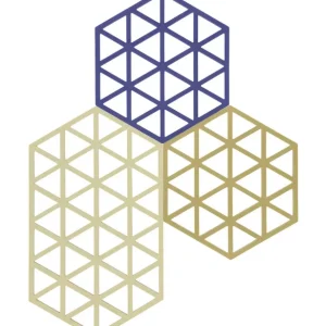 Sonderangebot Zone Denmark Untersetzer 3er-Set Triangles Khaki