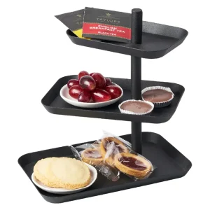 Yamazaki Etagere 3-stufig Tower schwarz Schnäppchen