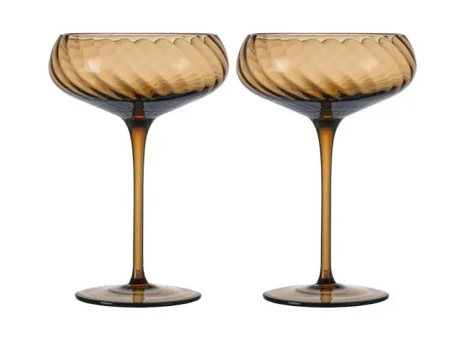 Byon Champagner-Schale 2er-Set Opacity braun Neuheit