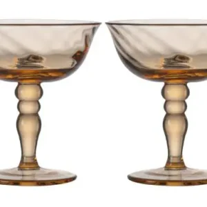 Byon Coupe-Glas 2er-Set Opacity pfirsich Neue Kollektion