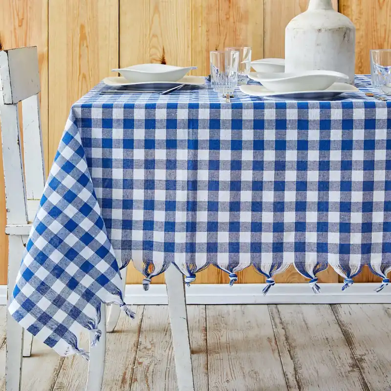 Jetzt Bestellen Sarah Anderson Quadratische Blaue Picknick-Tischdecke 140x140 cm