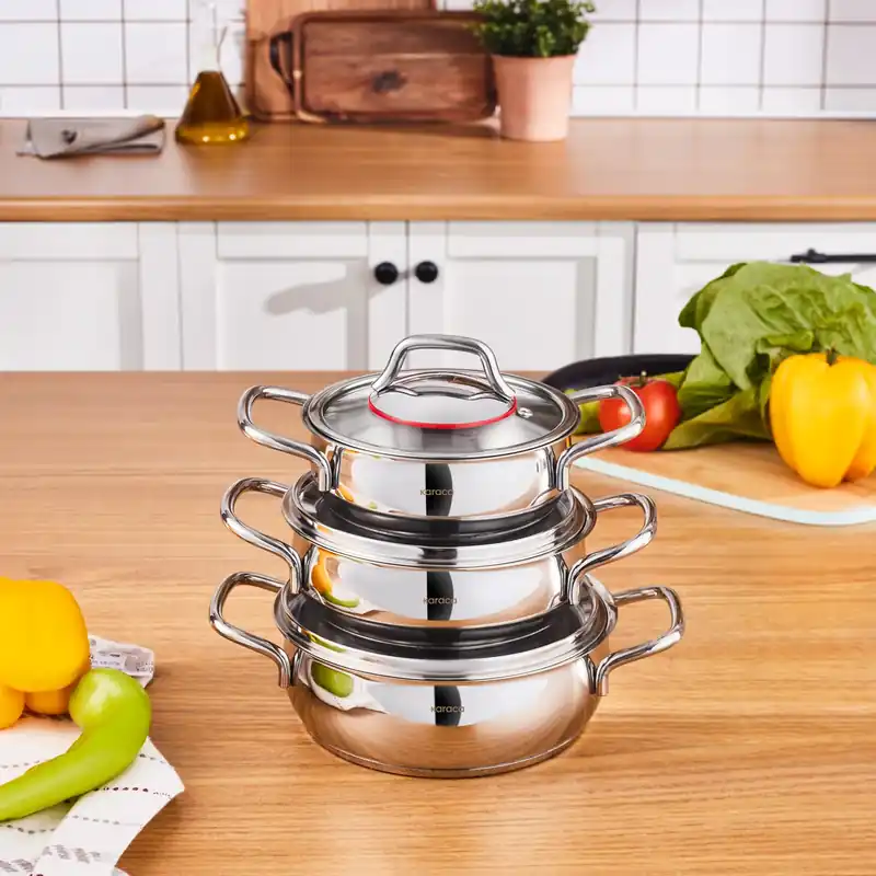 Mega-Angebot Karaca Emirgan 6-teiliges Stahlplattenset