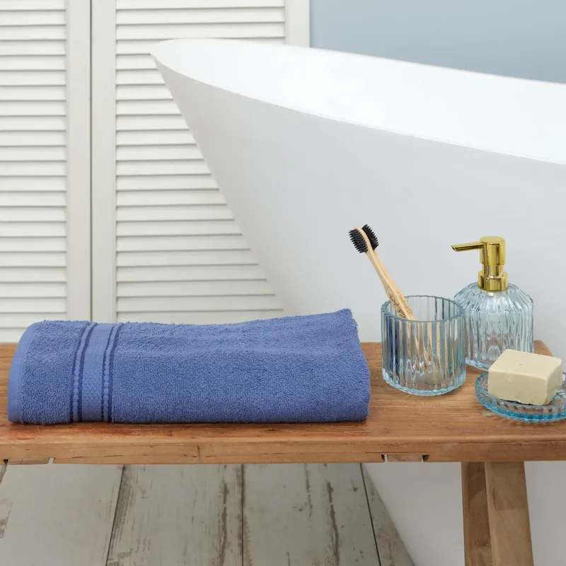 Karaca Home Daily Soft Indigo 100% Baumwolle Handtuch 70x140 cm Angebot
