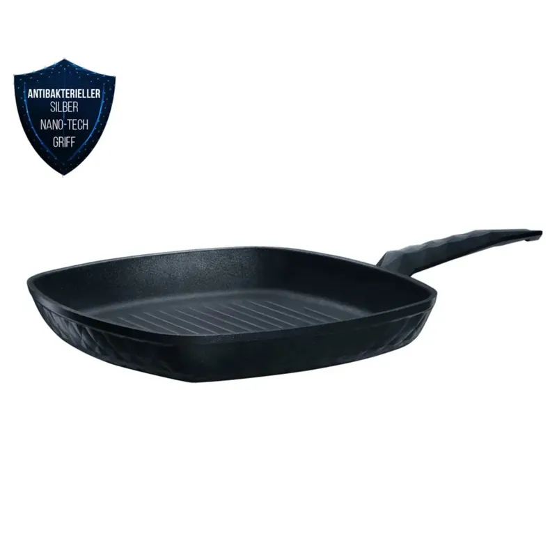 Kracherpreis Karaca Bio Diamond Antibakterieller Griff Induktionsboden 28 cm 2,5 Lt Grillpfanne