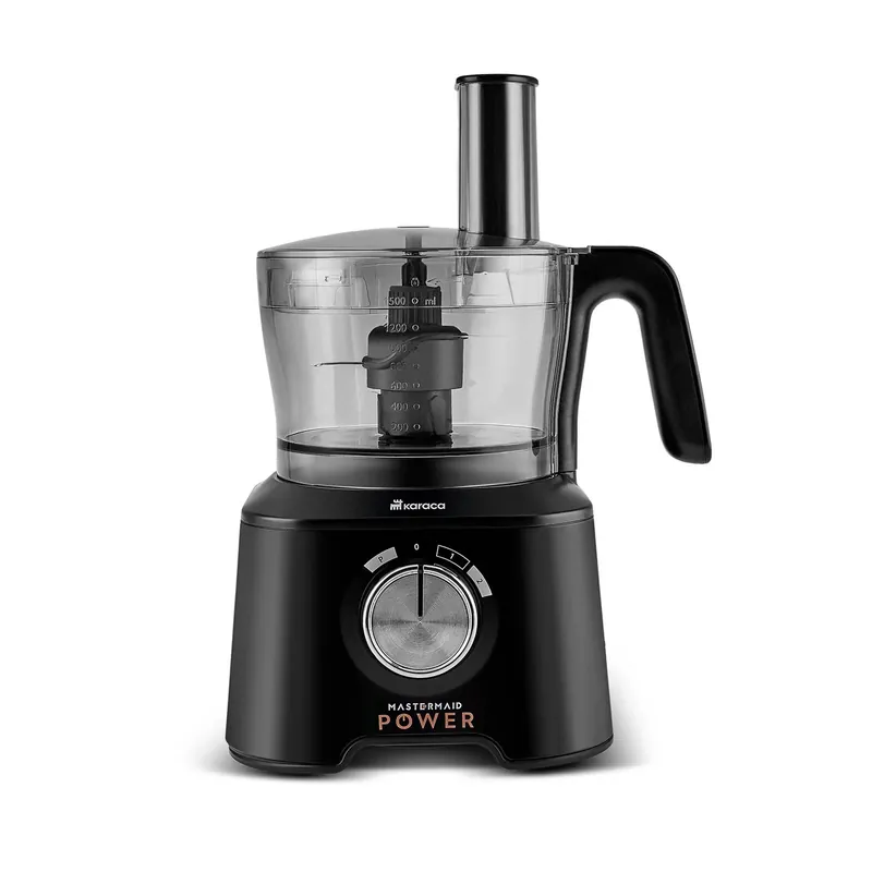 Karaca Mastermaid Power Max 11 in 1 Küchenroboter, Schwarz-Silber Matt, 2500 W Knallerangebot