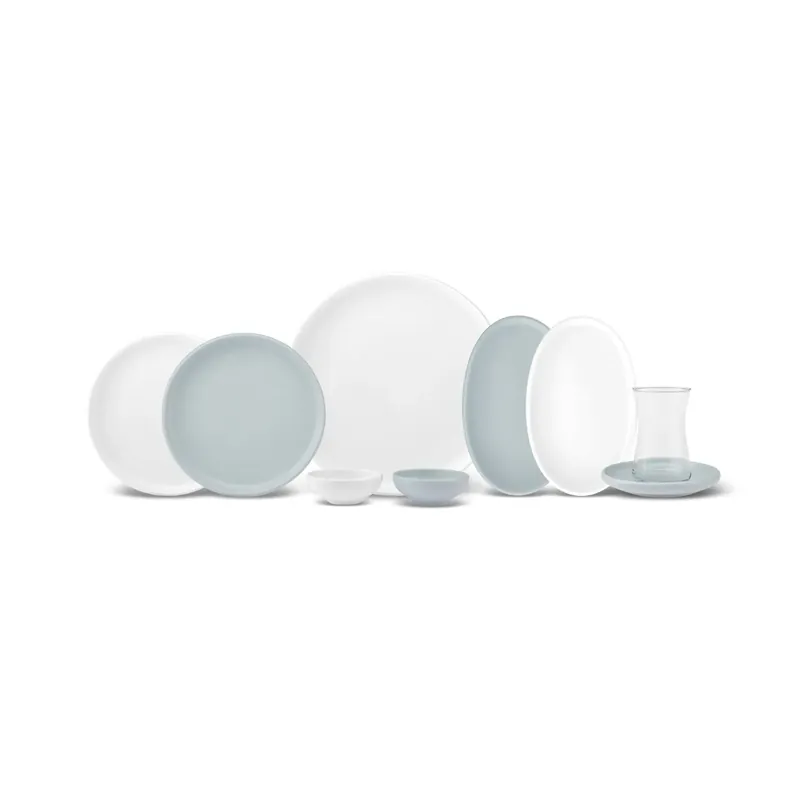 Karaca Cordelia Mint Porzellan 26 Stück Frühstück/Service Set 6 Personen Beliebt