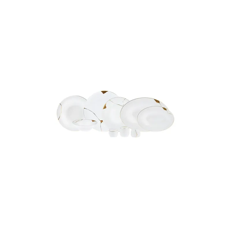 Neu Im Sortiment Karaca Fine Pearl Quora 58 Teiliges Für 12 Personen Tafelservice Set