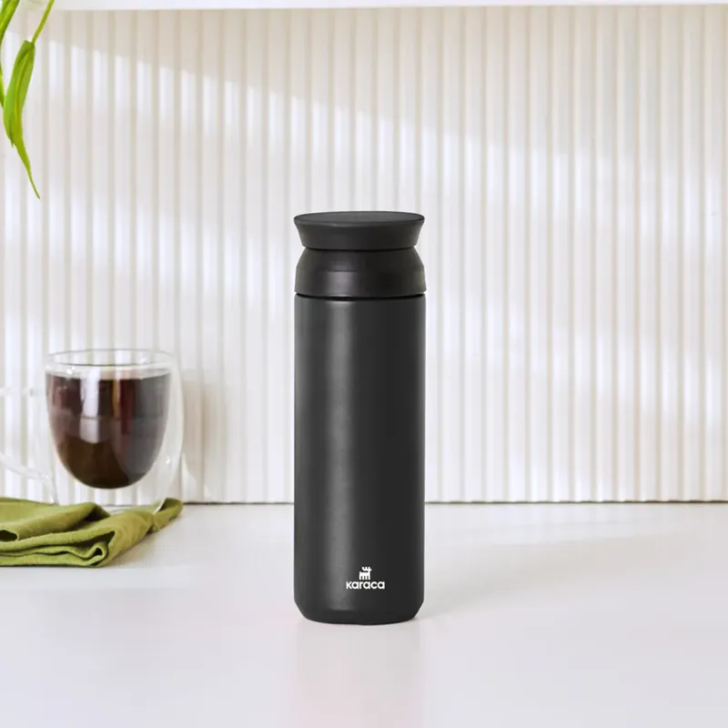 Karaca Rainbow Steel Auslaufsichere Thermoskanne 500 Ml Schwarz Kracherpreis