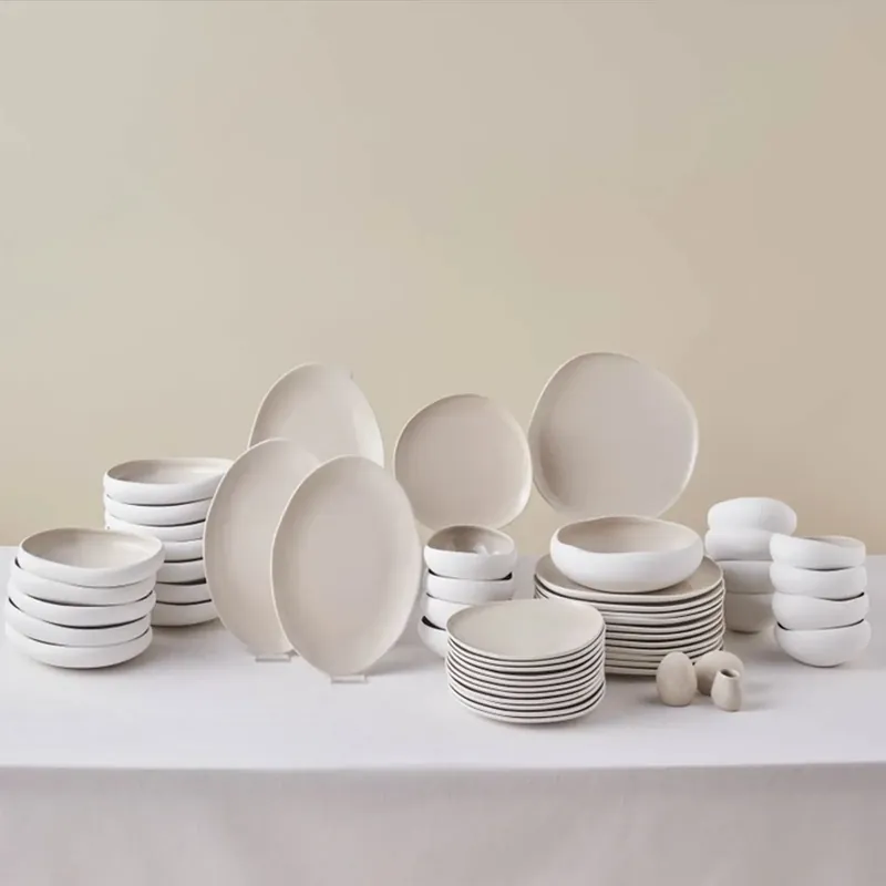 Neue Kollektion Karaca Earth Collection Cupid 55-teiliges 12-Personen-Geschirrset