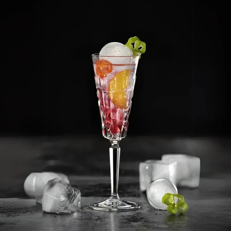 RCR Etna 6-teiliges Champagnerflöten-Set für 6 Personen, 180 ml, Transparent Neue Kollektion