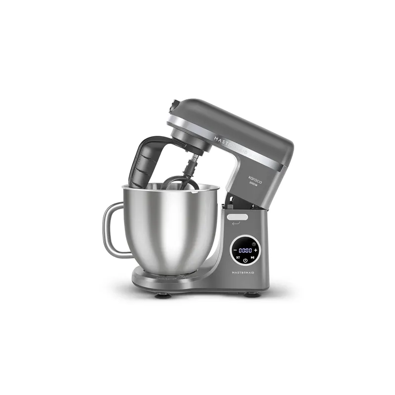 Karaca Mastermaid Chef Ultra D2000W Küchenmaschine mit Digitaldisplay Galaxy Grey 7L Billig
