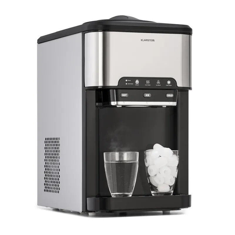 Aqueous 20kg/24h 1,8L Eiswürfelmaschine Silber Billig
