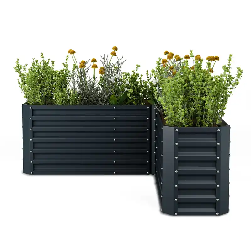 Ausverkauf Flexgrow 160x160x60 cm Hochbeet Anthrazit