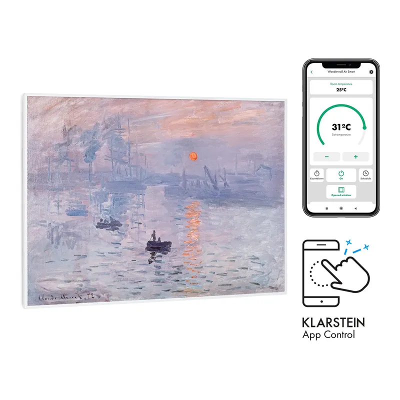 Wonderwall Art Smart 500W Infrarotheizung mit Bild Sonnenaufgang Sofort Bestellen