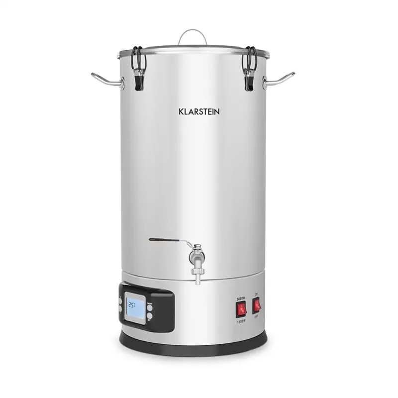 Maischfest 3000W 35L Bierbrauanlage Silber Abverkauf