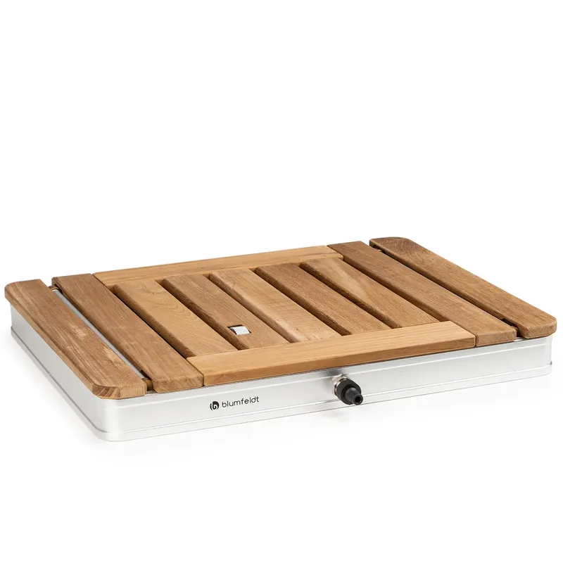 Saisonangebot Sumatra Teak Square Gartendusche