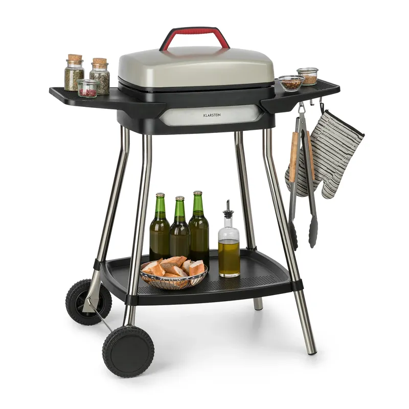 Gatsby 2000W 42x37cm Elektrogrill Silber Knallerangebot