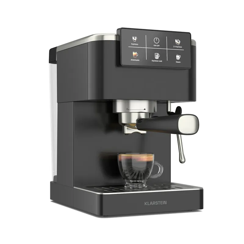 SteelPresso Touch SS 1350W 20bar Siebträgermaschine Schwarz Wochenendangebot