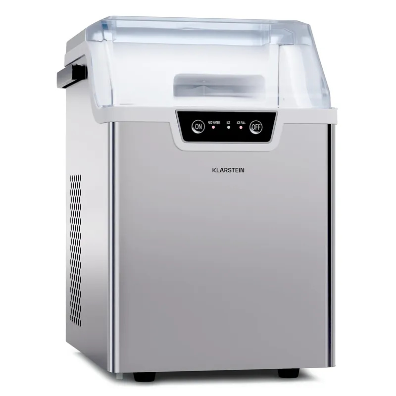 Wallberg Eiswürfelbereiter 12 kg/24 h 0,8 l Silber Knallerangebot