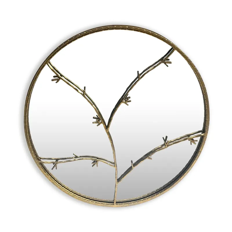Billig Berkeley Wandspiegel Metallrahmen rund Ø 80 cm