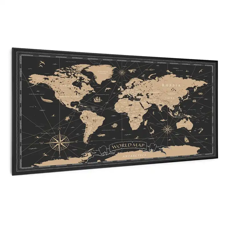 Wonderwall Art Smart 700W 60x120cm Infrarotheizung mit Bild Nachtkarte Bestseller