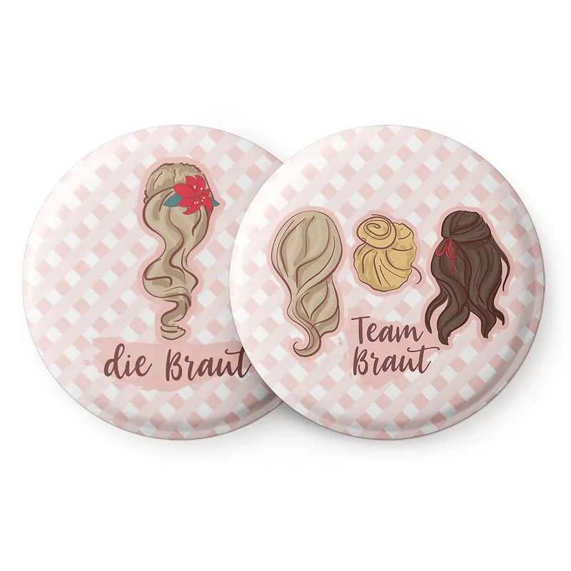 Buttons Haare Zertifiziert