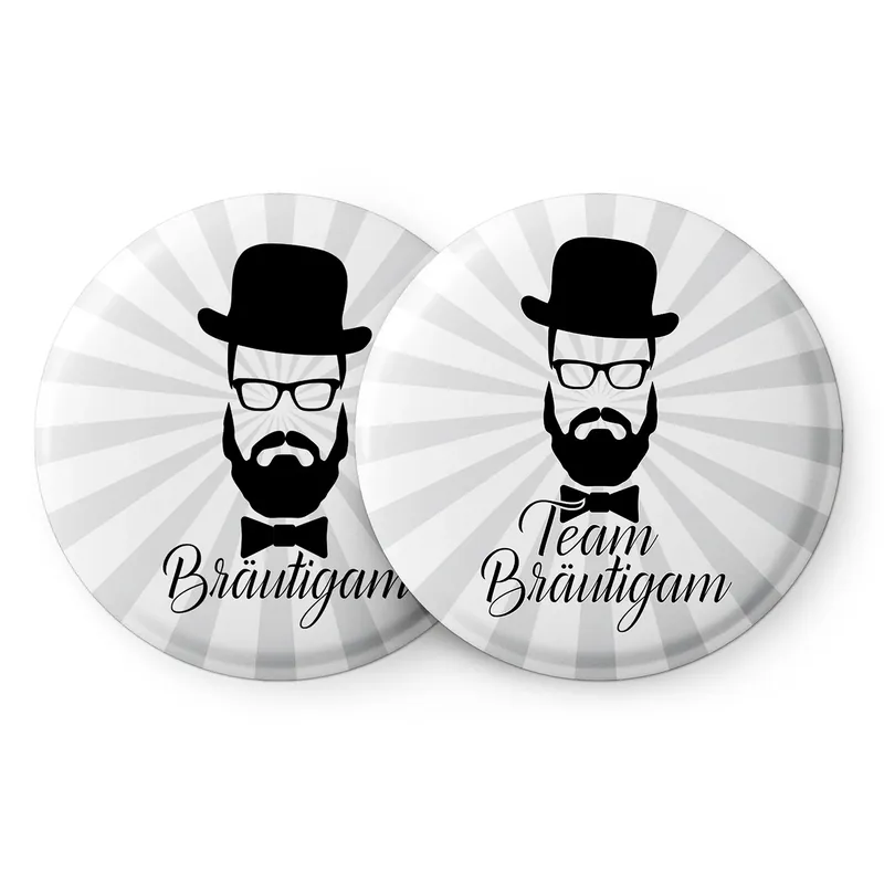 Top-Seller Buttons mit Vollbart
