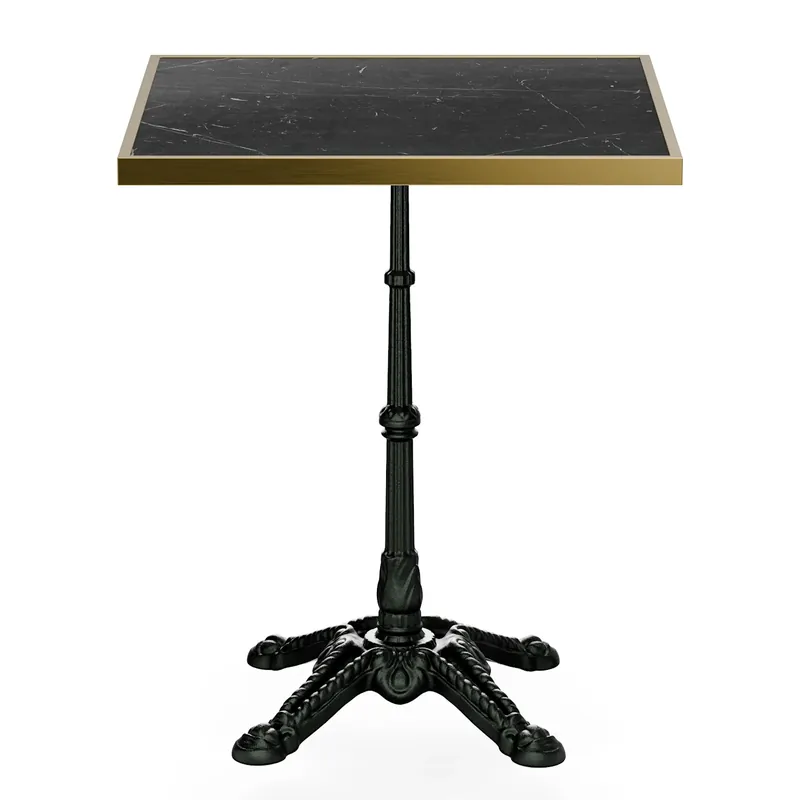 Patras Lux Bistrotisch eckig Marmortischplatte 60 x 60cm Beliebt