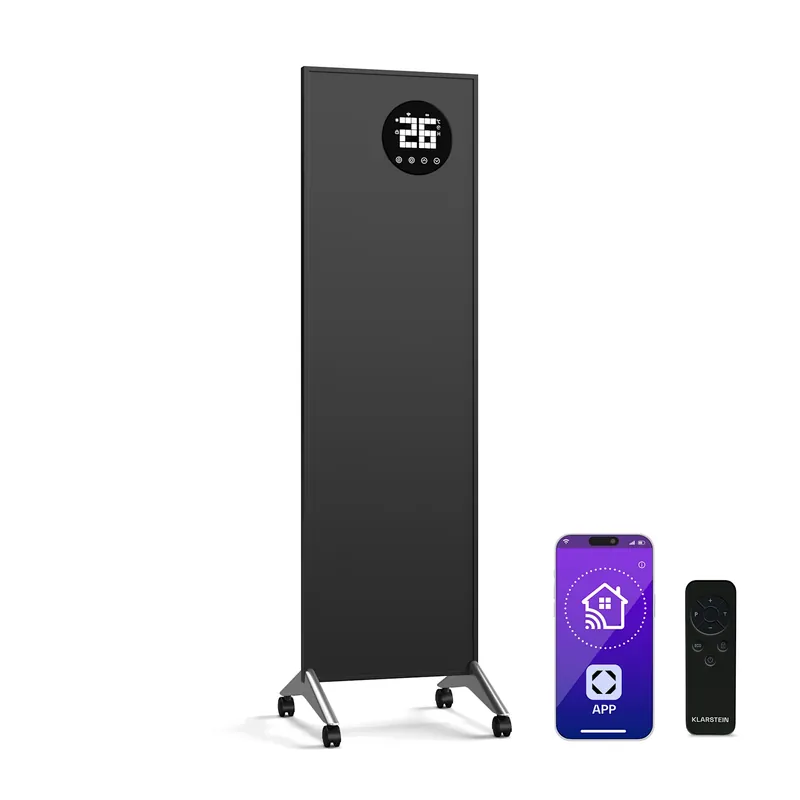 Wonderwall Bornholm Smart 400W 100x30cm Infrarot-Panel Schwarz Neue Kollektion
