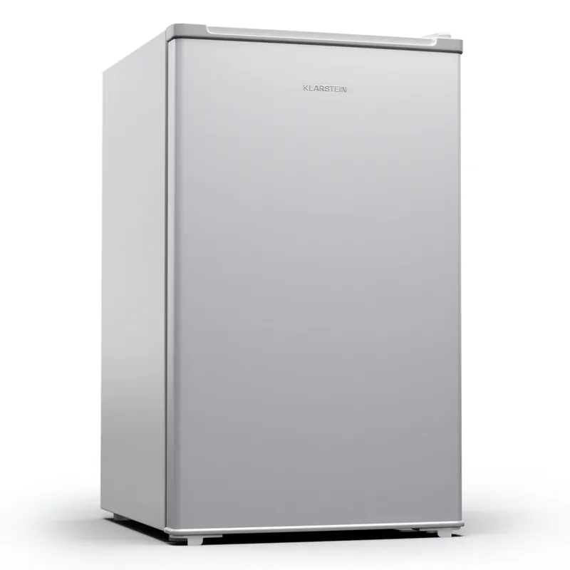 Cool Cousin 48cm 81L Mini Kühlschrank mit Gefrierfach Silber Nur Für Kurze Zeit