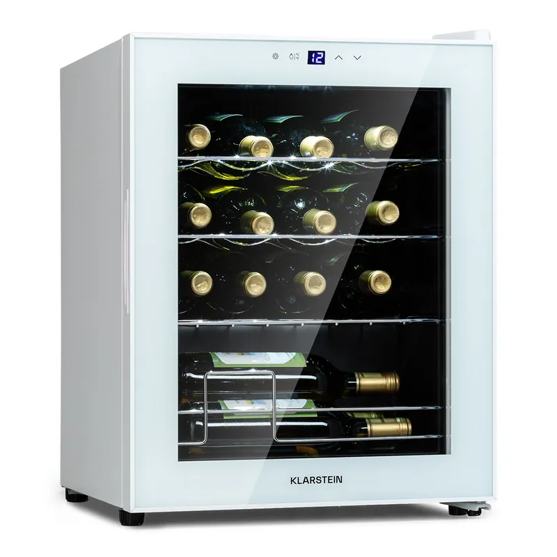 Shiraz 43cm 16 Flaschen Weinkühlschrank Freistehend Weiß Nur Für Kurze Zeit