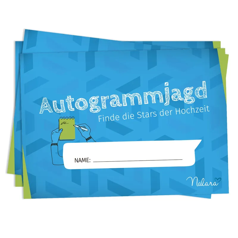 Autogrammjagd 10 Eigenschaftsfragen Top-Preis