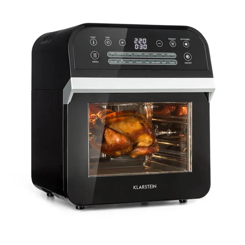 AeroVital Cube 1600W 12L Airfryer Backofen Schwarz Abverkauf