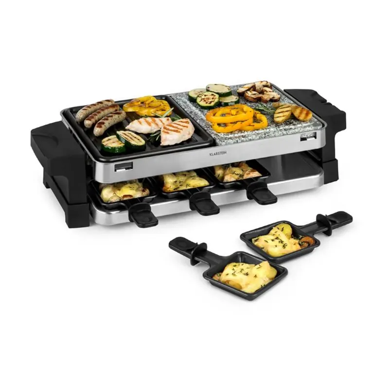 Nur Für Kurze Zeit Sirloin 1500W Raclette Grill 8 Personen Schwarz